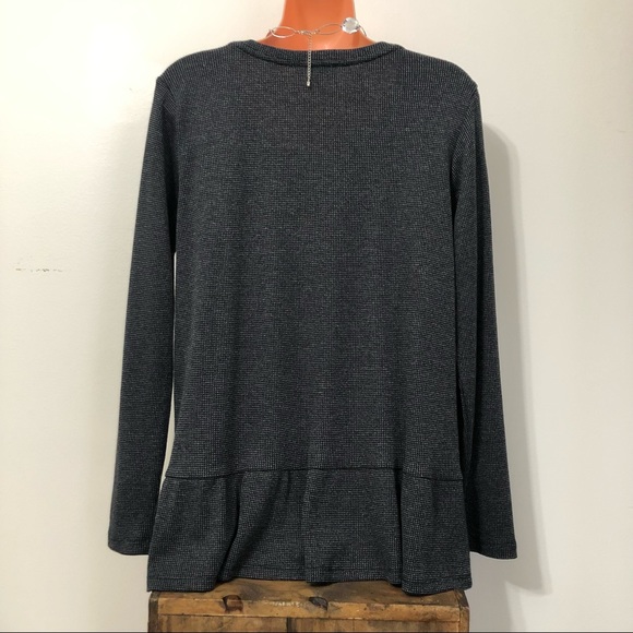 Jane and Delaney Long Sleeve Waffle Fabric Top - Picture 4 of 7